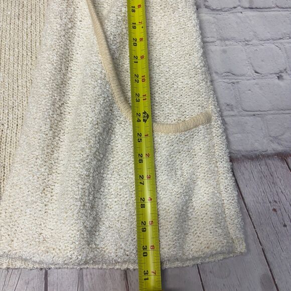 Vintage Sideffects Open Front Cardigan Sweater Size Medium Acrylic C064 -17 - Picture 4 of 14